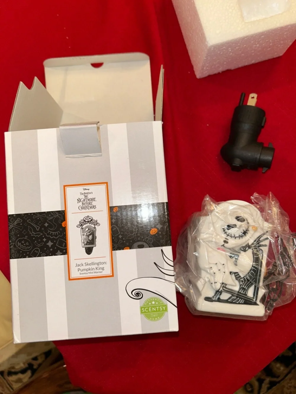 Scentsy Jack Skellington Pumpkin King Ceramic Warmer nightmare before Christmas - Picture 2 of 6